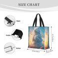 thumbnail image 2 of KLL Cute Cloud Cat Pattern Aesthetic Tote Bag for Women Beach Bag Shopping Bags Shoulder Bag Reusable Grocery Bags, 2 of 5