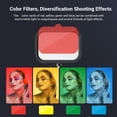 thumbnail image 3 of APEXEL APL-FL19 USB LED Video Light Photography Fill Light Video Conference Kit 3300K-5600K 10-Level Brightness with Metal Light Stand Flexible Ballhead Remote Control Color Filters, 2-Pack, 3 of 7