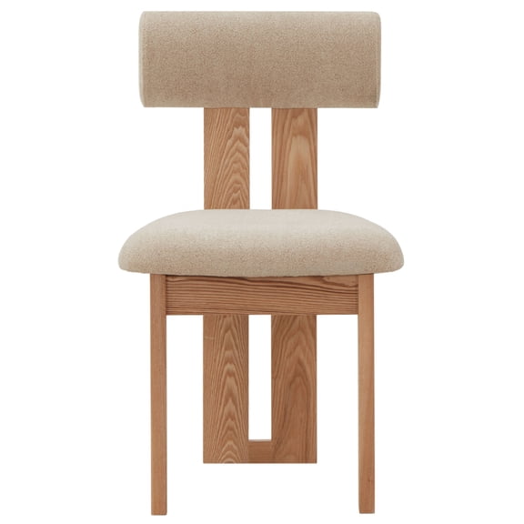 Safavieh Halloway Wood Dining Chair in Tan / Natural