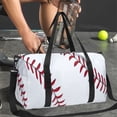 thumbnail image 4 of MORESEC Sports Bag, Soccer Rugby Print Travel Bag, Large Capacity Gym Sports Bag, Yoga Equipment Storage Bag, Outdoor Sports Duffel Bag, Water Resistant Nylon Bag, Comfortable Shoulder Strap, 4 of 6