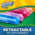 thumbnail image 4 of Marcadores Retráctiles Crayola Clicks 10 unidades Punta Cónica Lavables, 4 of 7