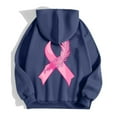 thumbnail image 4 of Women's Zip-Up Hoodie Pullover, Long Sleeve Cancer Awareness Sweatshirt with Pocket & Drawstring, Plus Size Casual Athletic Comfort Hooded Sweatshirt for Everyday Wear, 4 of 6