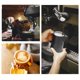 thumbnail image 5 of Jarra de espuma de leche de acero inoxidable Jarra de espuma de espresso de 20 oz Taza Jarra de café con vapor Jarra para máquina de café exprés Barista Cappuccino Latte Art Making Black Ecomeon no, 5 of 6