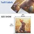 thumbnail image 5 of Satin Napkin Square 20 Inches Soft Smooth Decorative Napkins for Party Wedding Banquet and Dinner Bunny with Easter Eggs, 5 of 8