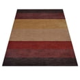 thumbnail image 3 of Rugsotic Carpets Hand Knotted Wool Area Rug 5'7''x7'10'' Brown Red Contemporary Rectangle Indoor Rug for Living Room, Bedroom Antimicrobial L00098, 3 of 5