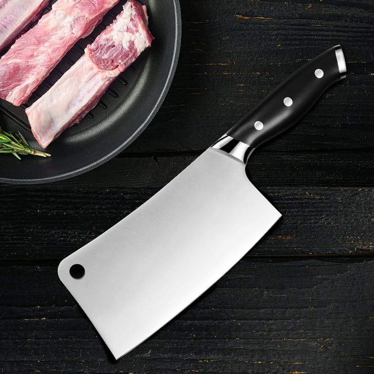 SKY LIGHT Cleaver Knife - 7 Inch Meat Cleaver Kitchen Butcher