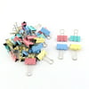 School Office Home Metal Paper File Organizer Binder Clips Assorted Color 36 Pcs