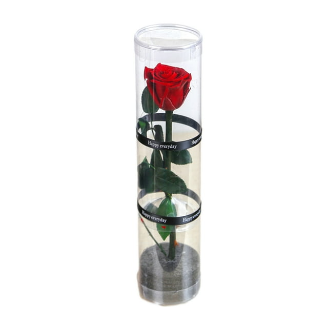 Xingzhi Eternal Flower Single Rose PVC Rose Gift Box Handmade DIY Valentine's Day Christmas Gift Box