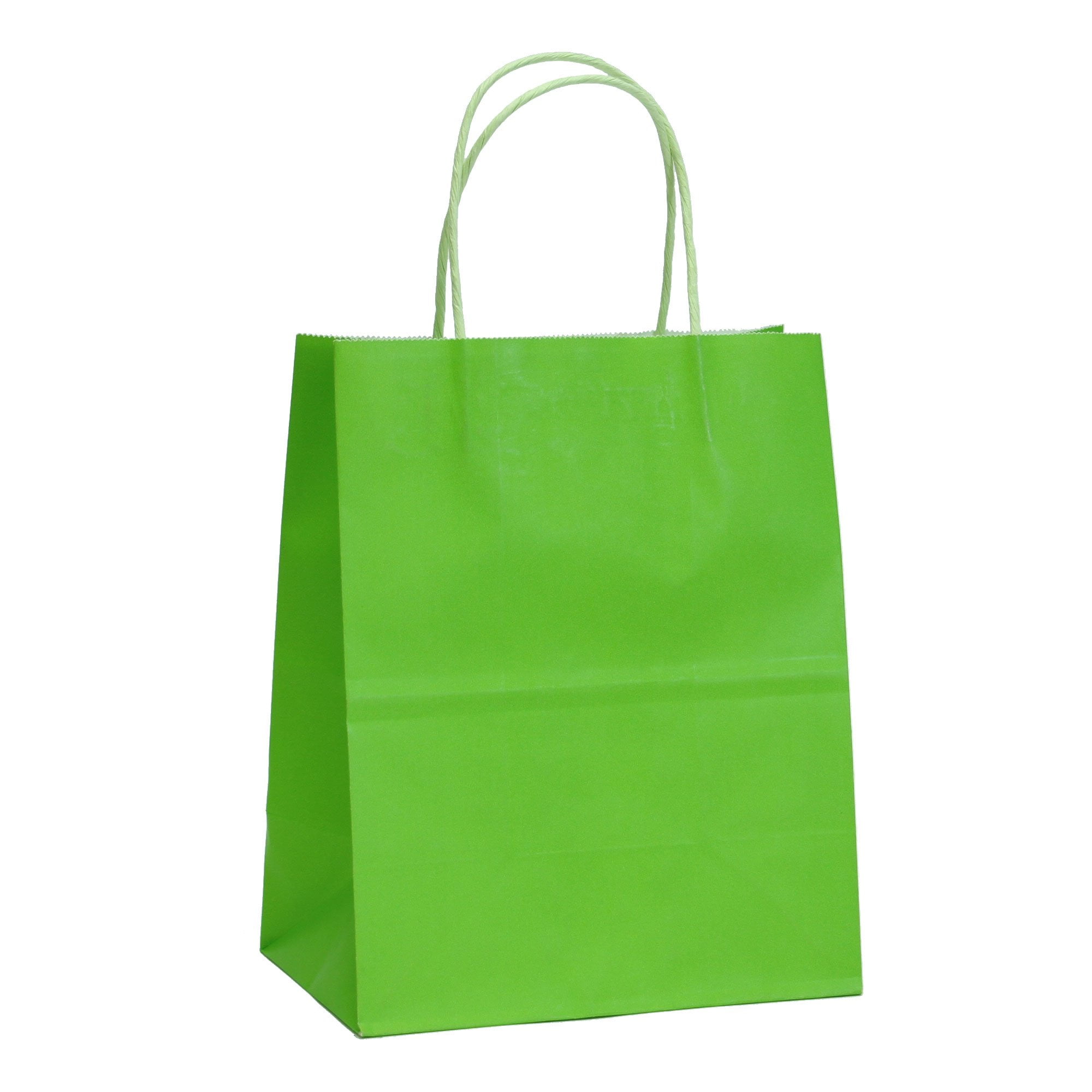 12 CT Medium Lime Green Kraft Bags, Kraft Gift Bag, Food