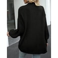 thumbnail image 4 of SOMER Women's Cardigan Sweaters Lantern Sleeve Open Front Oversized Lightweight Chunky Outwear Long Sweaters, 4 of 6