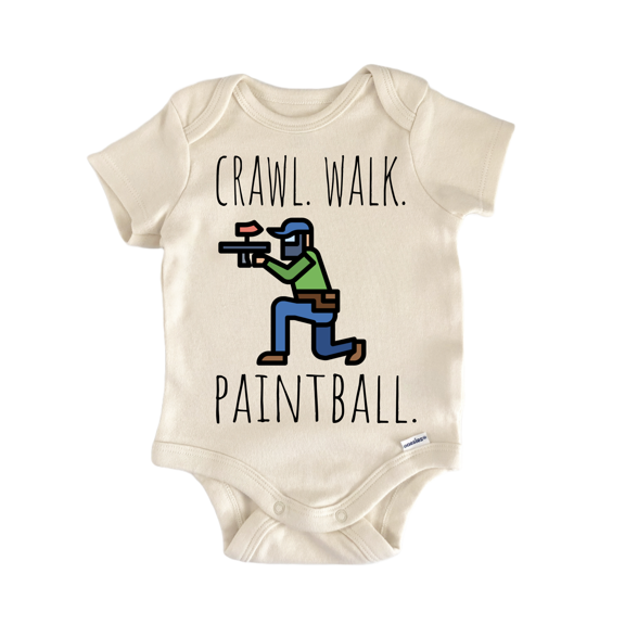 Paintball Paintballer Newborn Baby Bodysuit