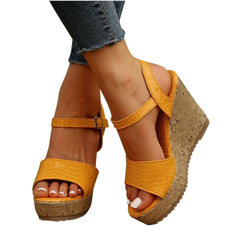 yello tank deformed wedge sandals　XL YELLO / O2 DEFORMED WEDGE SANDALS
