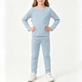 thumbnail image 4 of HBGVBA 2 Piece Set for Little Girl Base Layer Fall Winter Long Sleeve Top Long Pant Matching Outfits, 4 of 5