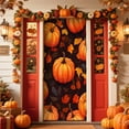 thumbnail image 4 of Loyerfyivos Fanciful Gnome Door Cover Banner, Rustic Autumn Decor for Front Door, Fall Harvest Festival Indoor Outdoor Decoration 36x72 Inch, 4 of 6