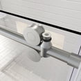thumbnail image 4 of Sunny Shower 48 in W x 76 in H Frameless Sliding Shower Doors 3/8 inch Glass Brushed Nickel Finish, 4 of 8