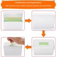 thumbnail image 4 of 6 Pack 3 x 5 inch Index Card Box - Index Card Holder Notecard Box Recipe Card Box Plastic Storage Organizer for Filling Index Cards , Note cards , Flashcards, Recipes and Addresses(White), 4 of 7