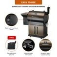 thumbnail image 6 of Z GRILLS ZPG-700D 697 sq. in. Wood Pellet Grill and Smoker 8-in-1 BBQ Bronze, 6 of 9