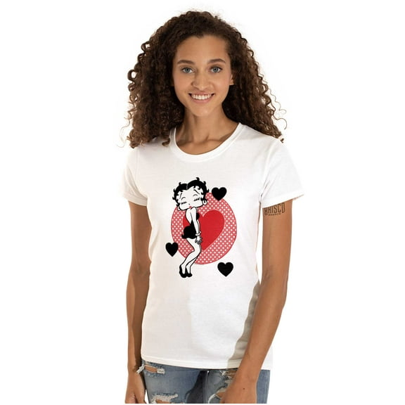 Betty Boop Cute Sassy Kissy Face Women's T Shirt Ladies Tee Brisco Brands M