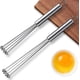thumbnail image 1 of Juego de batidor de huevos de alambre de batidor de bola de acero inoxidable adecuado para cocinar, revolver, batir, batir (10 pulgadas y 12 pulgadas), 2 piezas Namotu ZJWJ318, 1 of 7