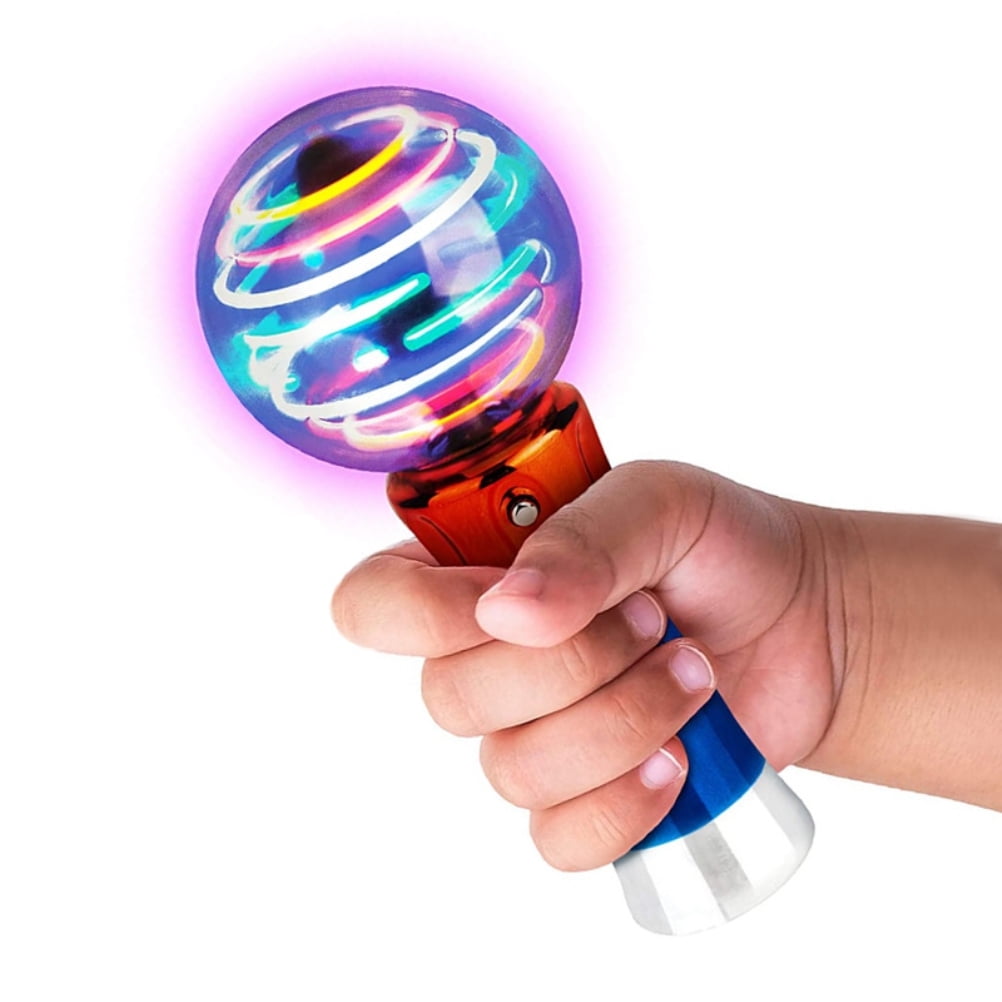 Children's Luminou Magic Ball Toys Stick LED Flash-Rotating Color Light Show Toy 