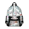 thumbnail image 2 of Vintage Style School Backpack Adjustable Padded Straps Chest Strap Water-Resistant Bookbag For Elementary Students, 2 of 6