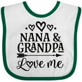 thumbnail image 3 of Inktastic Nana and Grandpa Love Me Girls Baby Bib, 3 of 4