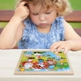 thumbnail image 5 of Wooden Puzzles Toys for Toddler Ages 1-4, 1 Pack with 20-Piece Farm, Animals Theme Wood Jigsaw Puzzles, Preschool Educational Brain Teaser Toys for Boys and Girls 3-6 Years Old., 5 of 8