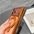 thumbnail image 3 of Allytechgroup iPhone 13 Pro Case with Camera Screen Protector & Ring Kickstand, [Compatible with Magsafe] Corner Protective Shock-Absorbent Clear Cover Case for iPhone 13 Pro, Orange, 3 of 7