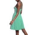 thumbnail image 4 of Vestido sin mangas para mujer, mini vestido de fiesta sin espalda con correa de espagueti Eccomum Verde XXXXXL, 4 of 7