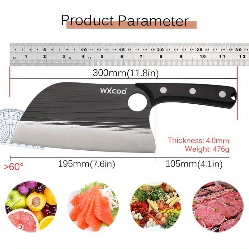 1PC/2PCS Stainless Steel Boning Knife Household Cooking Tools Meat Cleaver Knife Butcher Knife Utility Knife Kitchen Chef Knife Cooking Knife For Kitchen Convenience Vegetable Chopper