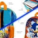 thumbnail image 4 of Mochila Escolar de Primaria Ginga Diseño Sonic 16 Pulgadas Step It Up Edition, 4 of 8