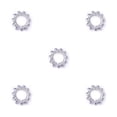 thumbnail image 2 of Wisewang Nipples Rings Fashionable Trendy Comfortable Convenient Durable Sturdy Decorative Jewelry Pedant Jewelries for Dressing Silvering Light Blue 5Set, 2 of 6