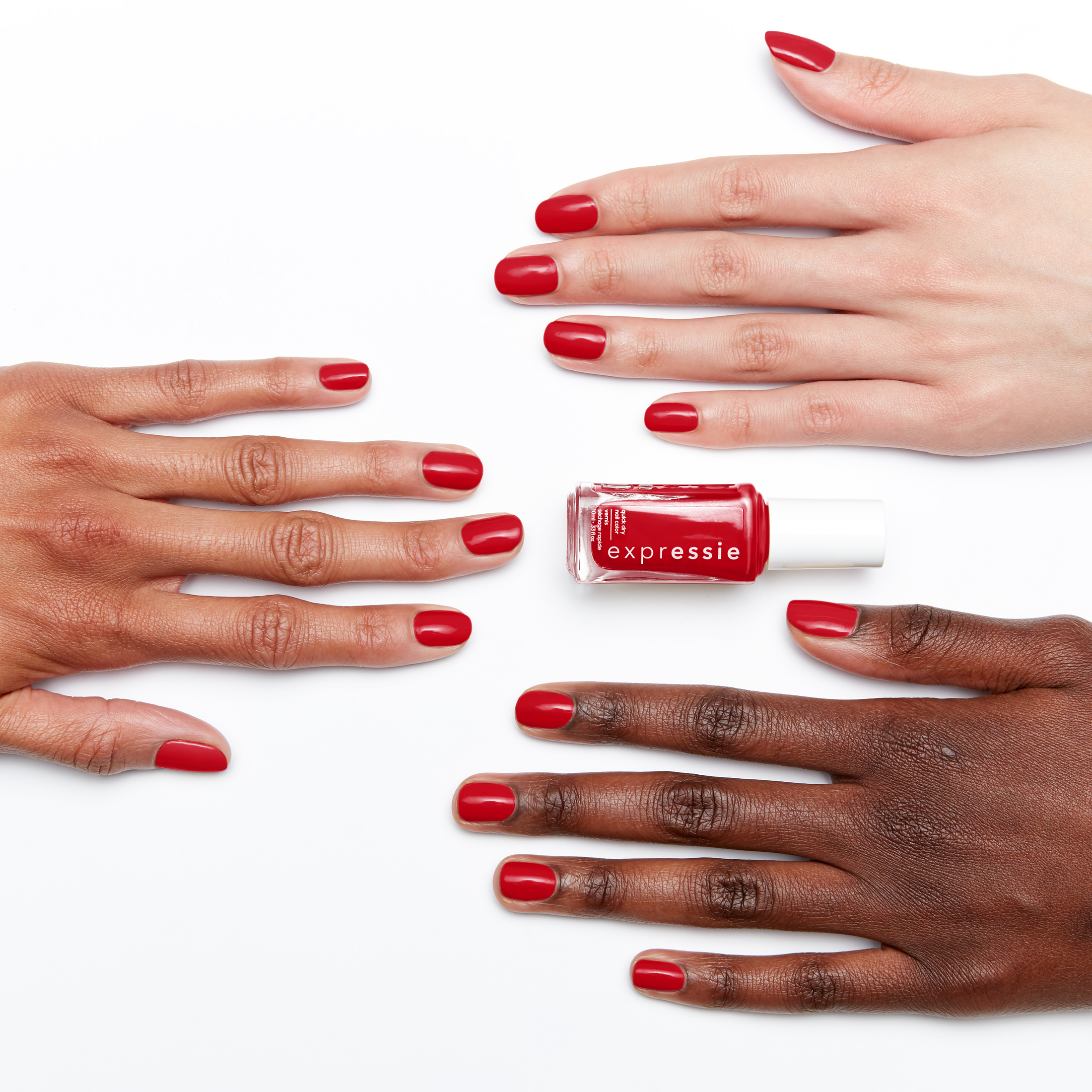 essie Expressie Quick Dry Nail Polish, Seize the Minute, Blue Toned Red, 0.33 fl oz Bottle - image 4 of 9