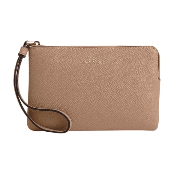 Monedero Coach Corner Zip Wristlet de Cuero para Mujer