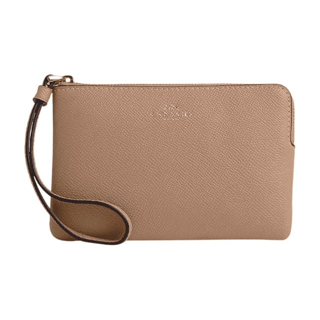 Monedero Coach Corner Zip Wristlet de Cuero para Mujer