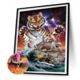 thumbnail image 1 of Cuadros Decorativos 5D Diamond Painting Tiger Siren Full Round Drill DIY Art Craft (A5235) Tmvgtek embutido en tela, 1 of 6