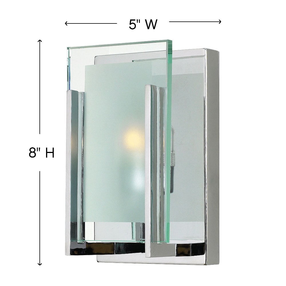 1 Light Bathroom Light Fixture in Transitional-Modern Style 5 inches Wide By 8 inches High-Oil Rubbed Bronze Finish Bailey Street Home 81-Bel-1802505