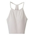 thumbnail image 2 of Taylonsss Women's Summer Cotton Tank Top with Built-in Bra Sleeveless Round-Neck Comfortable and Breathable Casual Shirt for Everyday Use Perfect for Home or Office, 2 of 9