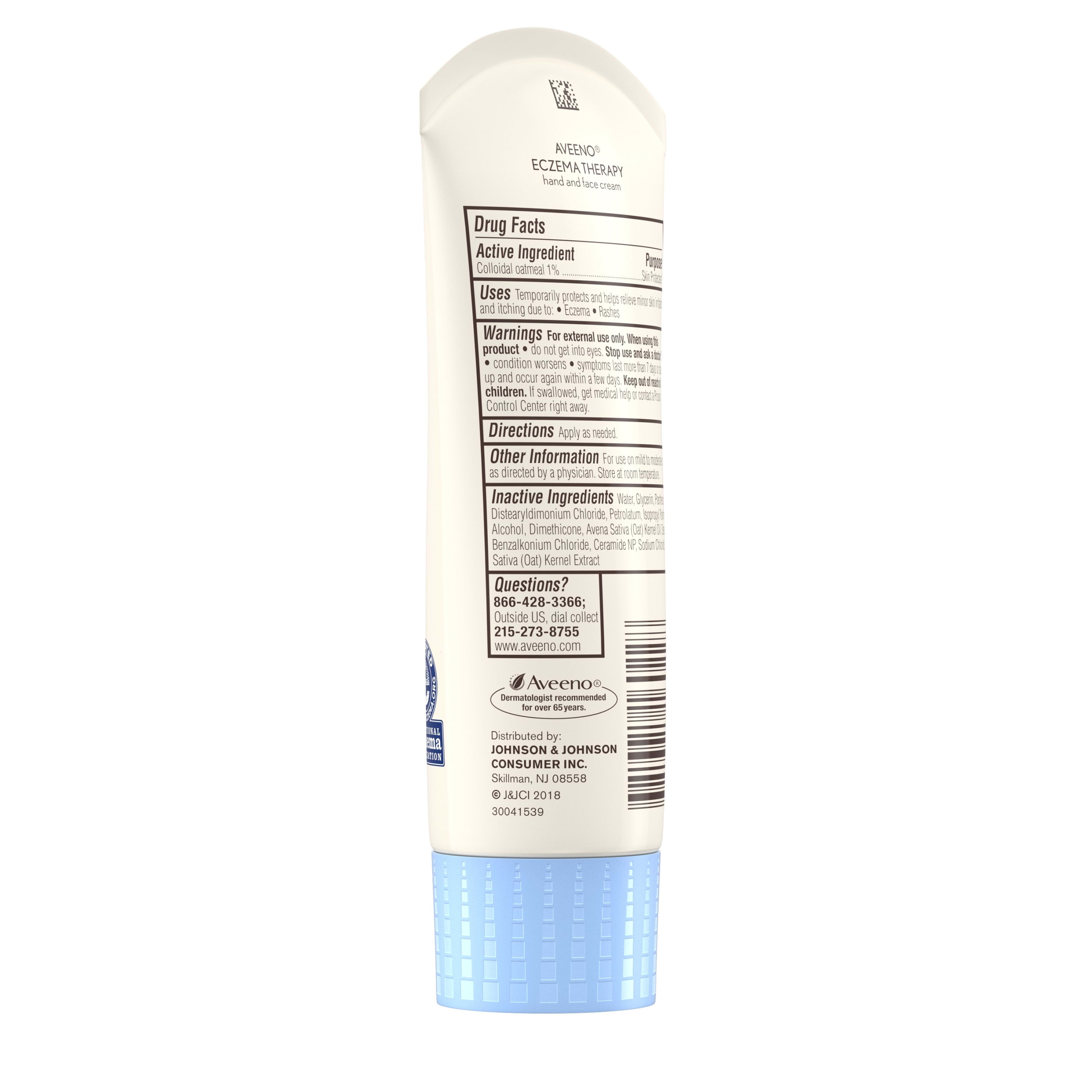 aveeno eczema therapy hand and face cream