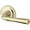 Lifetime Polished Brass, variant on Baldwin En.Fed.Trr Federal Single Cylinder Keyed Entry Door Lever Set - Nickel