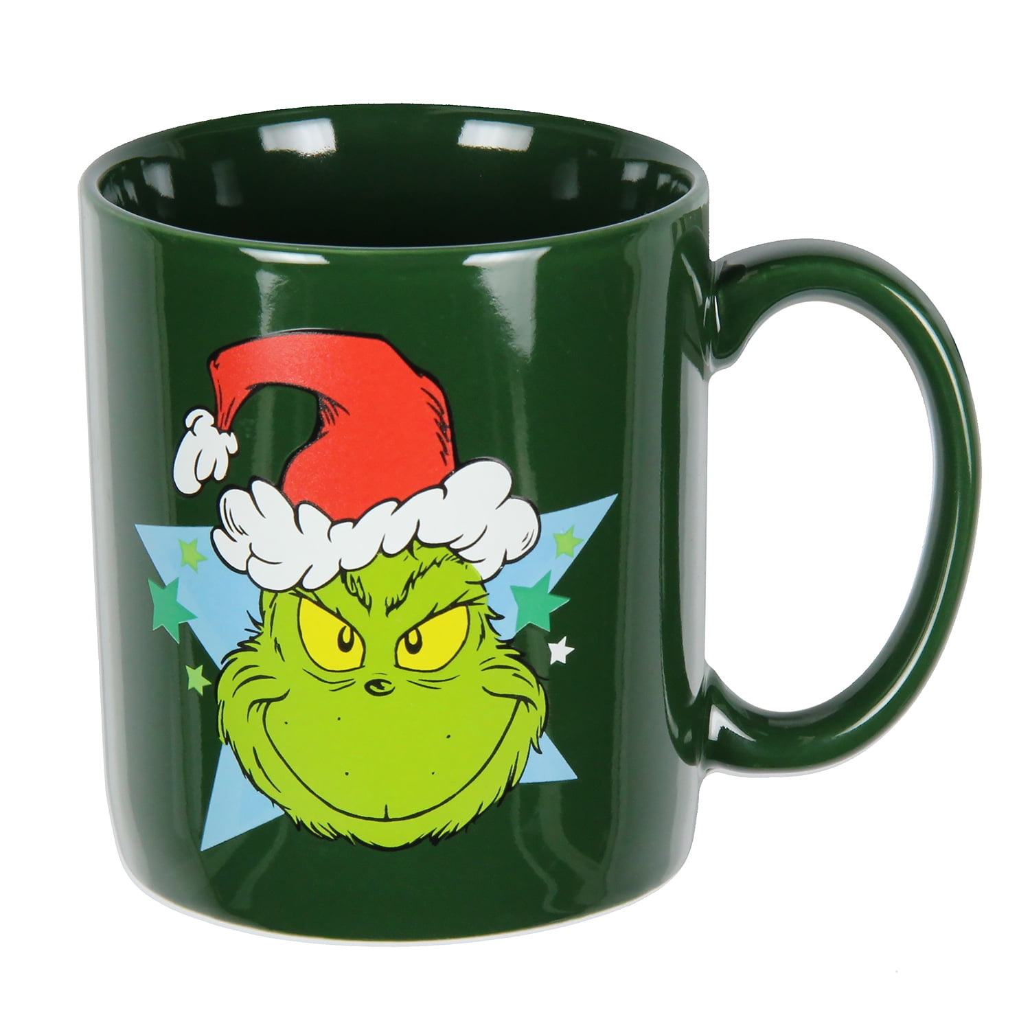 Dr. Seuss The Grinch Face Holiday Coffee Mug Cup 16 Oz