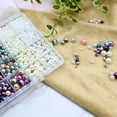 thumbnail image 2 of Walkfairy Pearl Beads for Jewelry Making 6 Colors Pearl Beads, 1890pcs Gradient Color Pearl Beads for Bracelets Necklaces Earrings Making, Round Pearl Beads Kit DIY Crafts Gifts for Girls Kids Adults, 2 of 4
