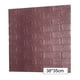 thumbnail image 4 of Papel tapiz 3D Etiqueta de pared de ladrillo Espuma TV Calcomanía de fondo Autoadhesivo Etiqueta adhesiva, 10 piezas, Café Inevent HA002452-26, 4 of 6