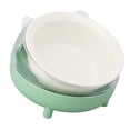 thumbnail image 4 of Bol de Nourriture pour Animaux, Base Stable Protection Cervicale Bol de Nourriture pour Chat avec Support pour Chiens pour Animaux pour Maison Blanc, Gris, Vert Clair, 4 of 8