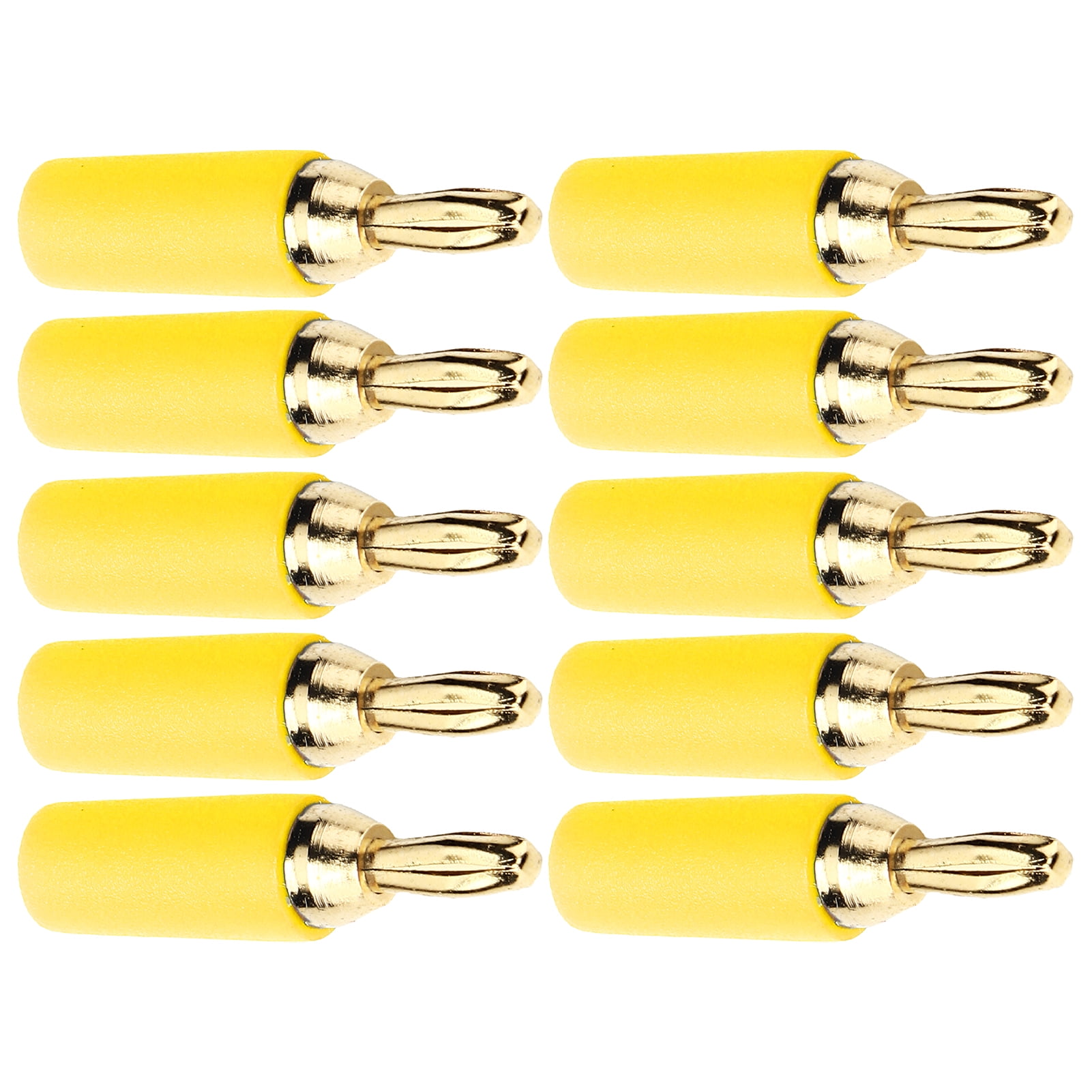 Bananas Connector, Gold Plated Brass Banana Plug Solder Type Male For
