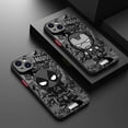 thumbnail image 2 of Funda de teléfono de dibujos animados de Marvel, Groot, Spiderman, para iPhone 14, 13, 11, 12 Pro Max, X, XS, XR, 7, 8, 6 Plus, Mini funda de silicona con marco mate para PC, 2 of 4