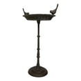 thumbnail image 2 of Rustic Cast Iron Lovebirds Perching On Sunflower Garden Bird Feeder Bath 23"H, 2 of 9