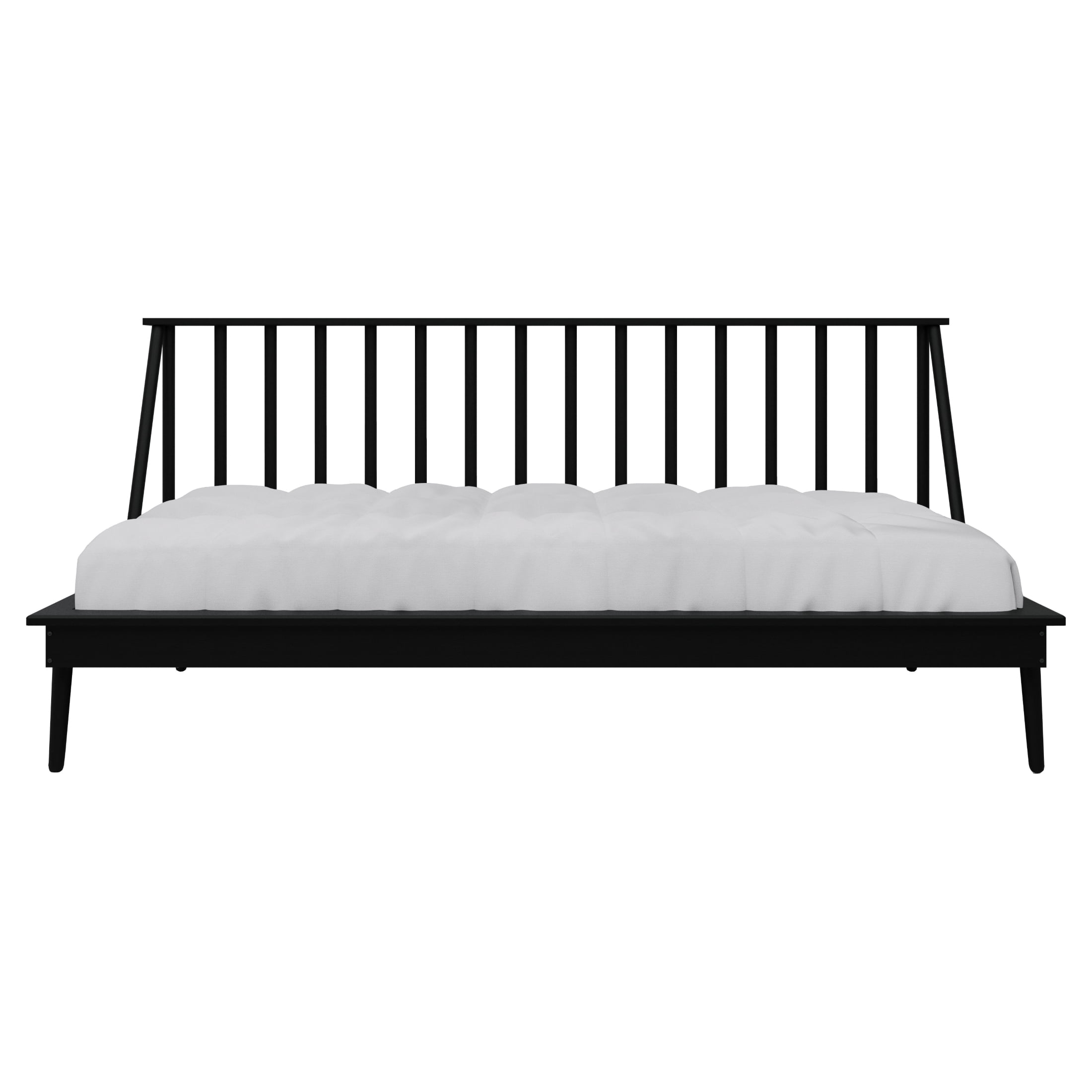 Castle Place Vintage Spindle Twin Size Wooden Daybed, Black