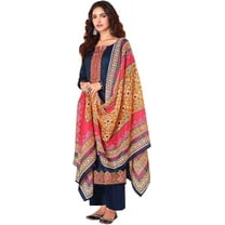 Special Occasion Wear Indian Designer Shalwar Kameez Pakistani Trouser Pant Outfits ( Blue, XS - 36 )