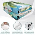 thumbnail image 4 of Twin XL Quilt Set 68''x98'', Summer Beach Lightweight Summer Bedspread Coverlet Set with 2 Pillow Shams, Tropical Coastal Palm Tree Surfboard Breathable All Season Quilt Bedding for Dorm/Guest Room, 4 of 9
